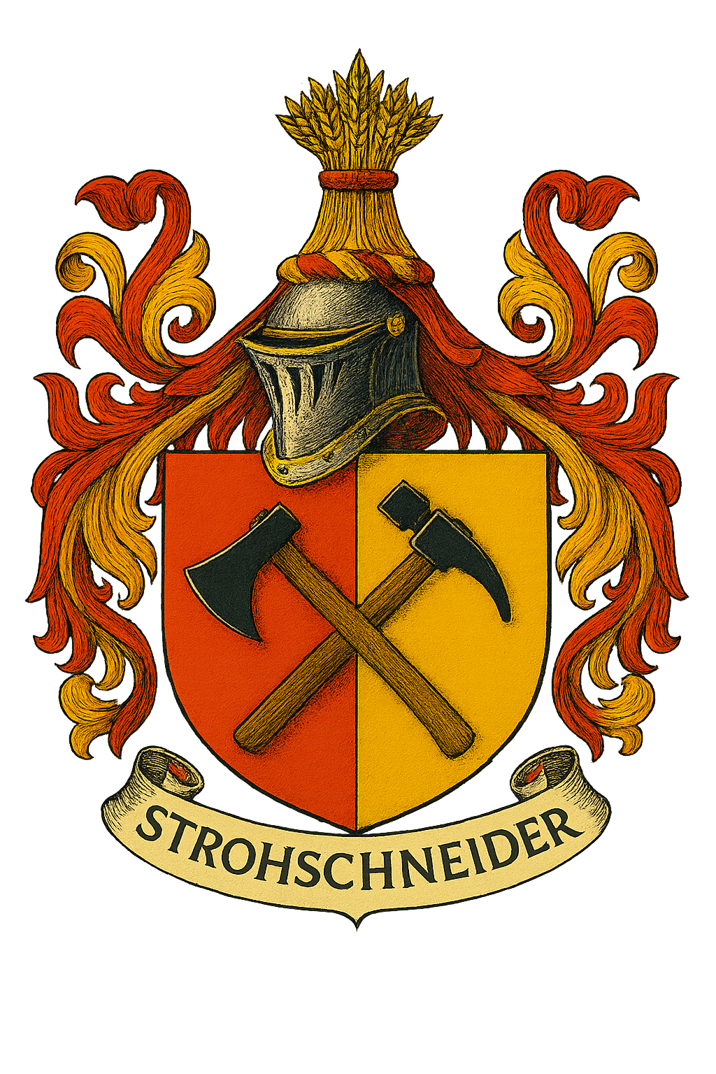 Familienwappen Strohschneider